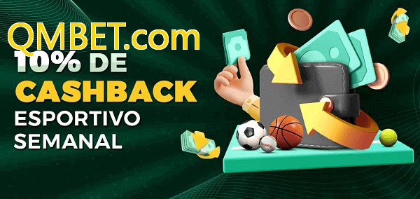 10% de bônus de cashback na QMBET.com